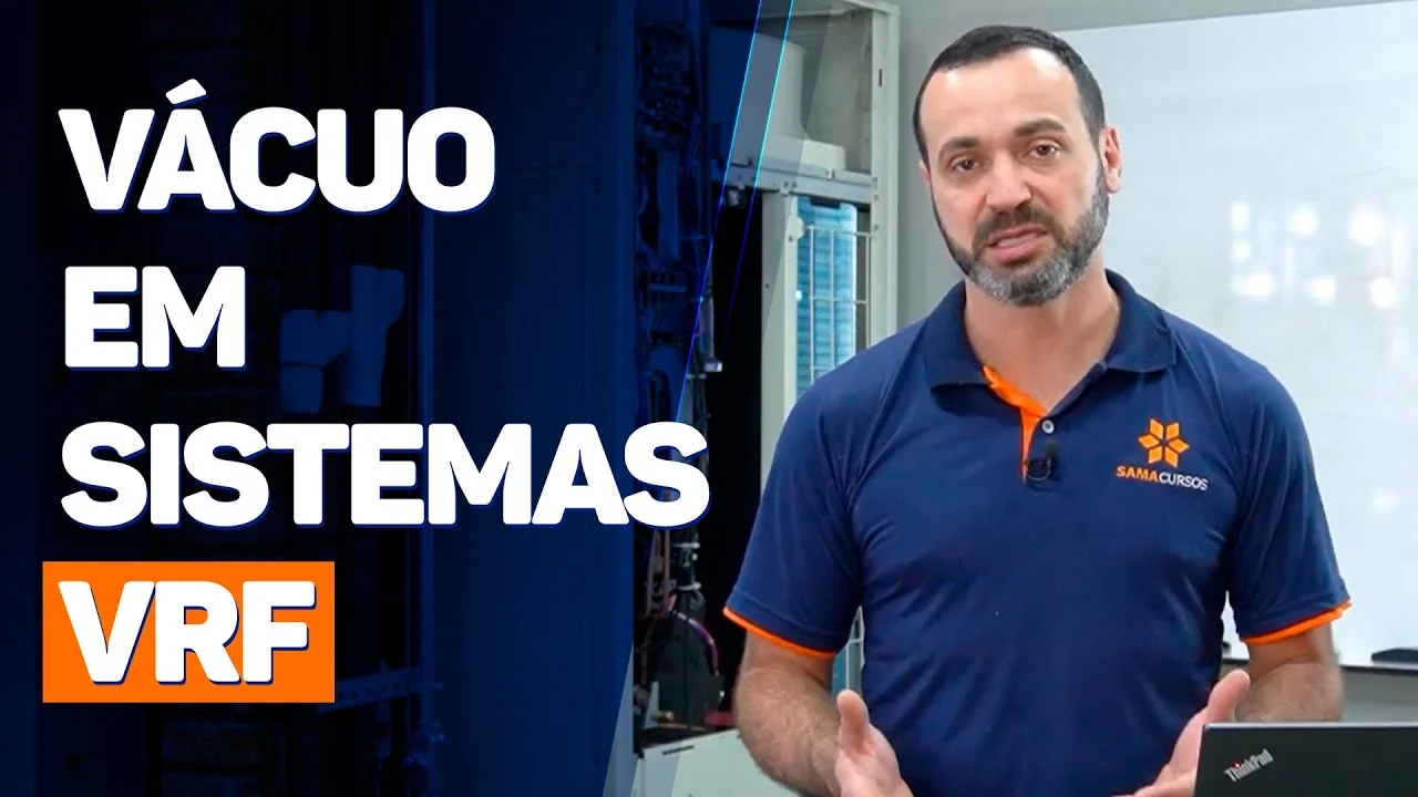 Trecho de aula prática: Procedimento de vácuo em sistema VRF